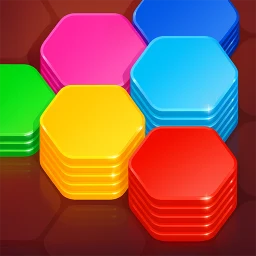 Icono de Hexa Stack: Puzzle de Colores